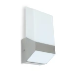 FLAT Srebrny LED 8W IP44 3000K Kinkiet zewnętrzny Lutec 5005103001