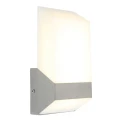 Kinkiet zewnętrzny FLAT Srebrny LED 8W IP44 3000K Lutec 5005103001  6939412035802 noxbox lampynox www.lampynox.pl 2.jpg