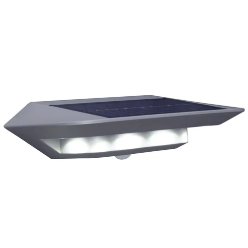 Kinkiet zewnętrzny z baterią solarną oraz czujnikiem ruchu PIR GHOST srebrnoszary LED 2W IP44 4000K Lutec 6901401337  4250294308191 noxbox lampynox www.lampynox.pl 1.jpg