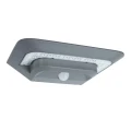 Kinkiet zewnętrzny z baterią solarną oraz czujnikiem ruchu PIR GHOST srebrnoszary LED 2W IP44 4000K Lutec 6901401337  4250294308191 noxbox lampynox www.lampynox.pl 2.jpg