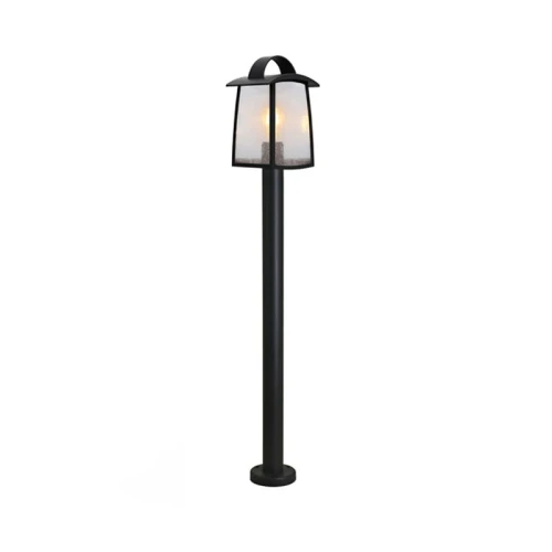 Lampa ogrodowa stojąca KELSEY Czarny mat wys. 1m. E27 IP44 Lutec 7273601012  6939412079417 noxbox lampynox www.lampynox.pl 1.jpg
