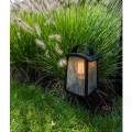Lampa ogrodowa stojąca KELSEY Czarny mat wys. 40cm. E27 IP44 Lutec 7273602012  6939412079400 noxbox lampynox www.lampynox.pl 4.jpg
