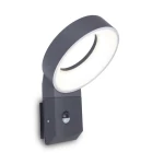 MERIDIAN Antracyt LED 14W z czujnikiem ruchu PIR IP54 3000K Kinkiet zewnętrzny Lutec 5616304118