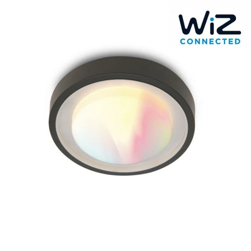 Plafon zewnętrzny sterowany aplikacją WIZ ORIGO Antracyt LED 16W RGB 2700-6500K IP54 Lutec 6335142118  6939412021959 noxbox lampynox www.lampynox.pl 1.jpg
