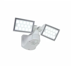 PERI LED 32W z czujnikiem ruchu PIR IP54 5000K Naświetlacz podwójny Lutec 7629401331