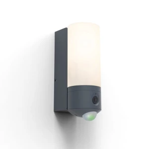 POLLUX Antracyt LED 22W kamera HD, Mikrofon, Czujnik ruchu PIR 3000K Kinkiet zewnętrzny Lutec 5196001118