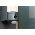 Kinkiet zewnętrzny z kamerą HD, wbudowanym mikrofonem oraz czujnikiem ruchu PIR POLLUX Antracyt LED 22W 3000K Lutec 5196001118  6939412049076 noxbox lampynox www.lampynox.pl 3.jpg