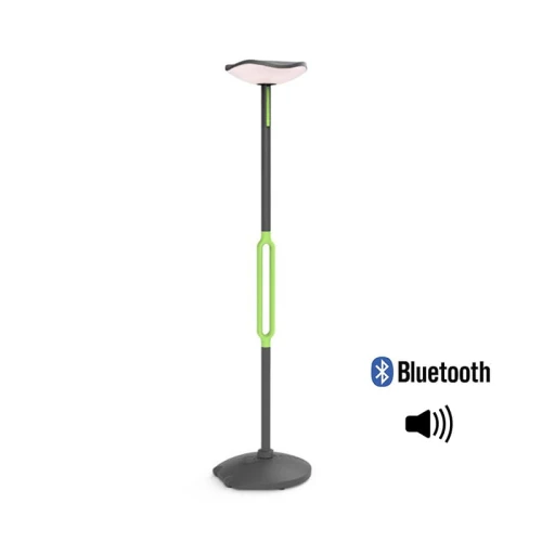 Lampa stojąca zewnętrzna zasilana baterią solarną z głośnikiem bluetooth POPPY LED 8W IP54 3000K Lutec 6910802335  6939412079608 noxbox lampynox www.lampynox.pl 1.jpg