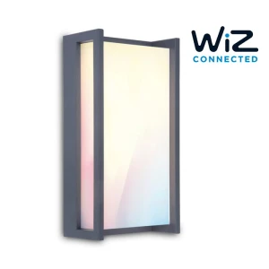 QUBO LED 16W sterowany aplikacją WIZ RGB 2700-6500K IP54 Kinkiet zewnętrzny Lutec 5193003118