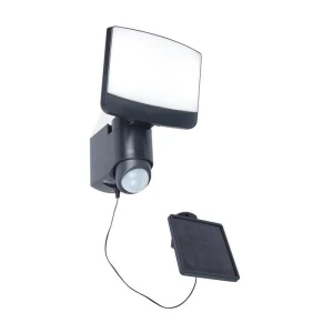 SUNSHINE LED 8W Bateria solarna, czujnik ruchu PIR IP44 5000K Naświetlacz Lutec 6925601345