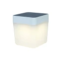 Lampka stołowa zewnętrzna zasilana baterią solarną TABLE CUBE Biała LED 1W IP44 3000K Lutec 6908001331  6939412082738 noxbox lampynox www.lampynox.pl 1.jpg