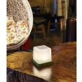 Lampka stołowa zewnętrzna zasilana baterią solarną TABLE CUBE Zielona LED 1W IP44 3000K Lutec 6908001339  6939412082714 noxbox lampynox www.lampynox.pl 2.jpg