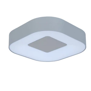 UBLO Srebrny mat LED 16W szer. 22cm. IP54 3000K Lampa zewnętrzna natynkowa Lutec 6350101112