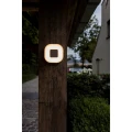Lampa zewnętrzna natynkowa UBLO Srebrny mat LED 16W szer. 22cm. IP54 3000K Lutec 6350101112  6939412028309 noxbox lampynox www.lampynox.pl 3.jpg