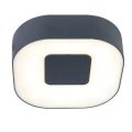 Lampa zewnętrzna natynkowa UBLO Srebrny mat LED 8W szer. 16cm. IP54 3000K Lutec 6350102112  6939412028408 noxbox lampynox www.lampynox.pl 1.jpg