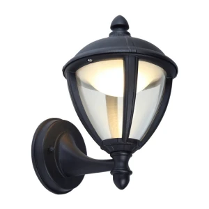 UNITE Czarny mat LED 9W Góra IP44 3000K Kinkiet zewnętrzny Lutec 5260101012