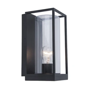 FLAIR Czarny mat E27 IP44 Kinkiet zewnętrzny Lutec 5288803012 