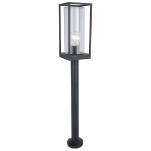 FLAIR Czarny mat E27 wys.75cm. IP44 Lampa ogrodowa stojąca Lutec 7288801012