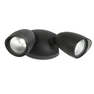 SHRIMP Czarny mat LED 22W IP54 4000K Naświetlacz podwójny Lutec 7621902012