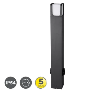 EBRO SMD LED 6W wys.80cm. 2xgniazdo elektryczne 3000K Lampa ogrodowa stojąca Trio 422167142