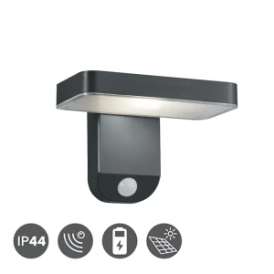 ESQUEL LED 4W Bateria solarna, Czujnik ruchu i zmierzchu PIR IP44 3000K Kinkiet zewnętrzny RL R22261142  