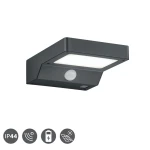 FOMOSA LED 4W Bateria solarna, Czujnik ruchu i zmierzchu PIR IP44 3000K Kinkiet zewnętrzny RL R22281142