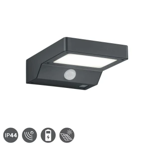 FOMOSA LED 4W Bateria solarna, Czujnik ruchu i zmierzchu PIR IP44 3000K Kinkiet zewnętrzny RL R22281142