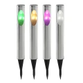 Lampa solarna Togo-70 RGB inox wys 70cm Polux 312211  5901508312211 lampynox noxbox www.lampynox.pl 1.jpg
