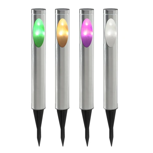Lampa solarna Togo-70 RGB inox wys 70cm Polux 312211  5901508312211 lampynox noxbox www.lampynox.pl 1.jpg