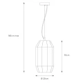 Lampa wisząca FERN Czarna śr. 20cm. E27 Lucide 254080130  5411212250957 lampynox noxbox www.lampynox.pl 8.jpg