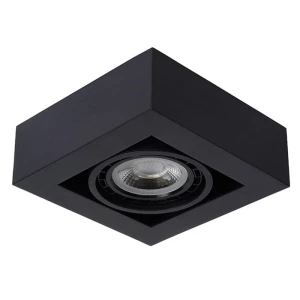 ZEFIX Czarny LED 12W ściemnialy CRI>95 GU10 2200K/3000K Downlight Lucide 09120/12/30