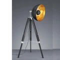 Trio Liege Lampka stojąca podłogowa / Kolor czarny/ drewno/metal   407800132 4017807303216 noxbox lampynox www.lampynox.pl