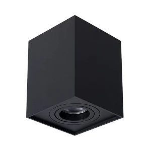 TUBE Czarny GU10 Downlight regulowany Lucide 22953/01/30