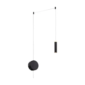 LIMAS Czarna LED ściemnialna 10W 3000K Lampa wisząca Brilliant G99146/06