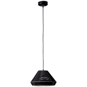 GRAIN Czarna E27 Lampa wisząca Brilliant 93786/06