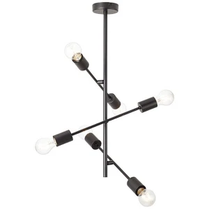 ELVERA Czarna mat E27 Lampa sufitowa Brilliant 99083/06
