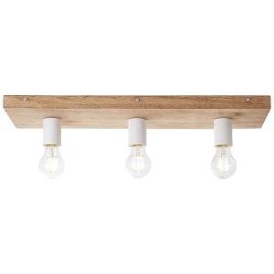 PANTO Jasne drewno/biała E27 Lampa sufitowa Brilliant 97036/70