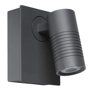 BRAN Antracyt LED 7W 2700K IP54 Kinkiet zewnętrzny regulowany Lucide 27817/07/29
