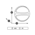 Plafon zewnętrzny LED 9W śr. 26cm YAZOO LED LUCIDE 418020930  5411212410306 lampynox noxbox www.lampynox.pl 5.jpg
