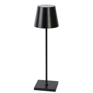 JUSTIN Czarna LED DIM 2,2W 3000K IP54 Lampka stołowa ściemnialna zewnętrzna Lucide 27888/03/30