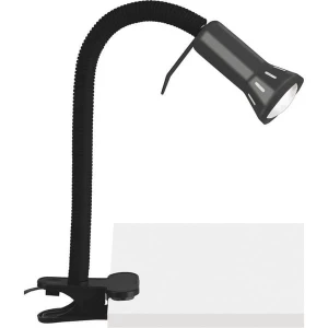 FLEX Czarna E14 z włącznikiem z klipsem Lampa biurkowa Brilliant 24705T06