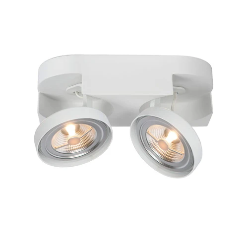 Spotlight VERSUM AR111 Biały ściemnialny 2x10W 2700K Lucide 229602031  5411212221230 lampynox noxbox www.lampynox.pl 1.jpg