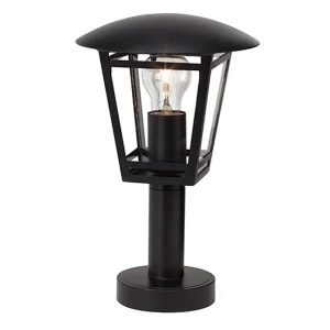 RILEY Czarna E27 Lampa zewnętrzna stojąca Brilliant 42384/06