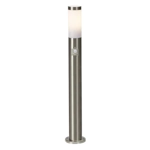 CHORUS Stalowa wys. 0,8m. E27 z czujnikiem ruchu i zmierzchu Lampa zewnętrzna stojąca Brilliant 43699/82