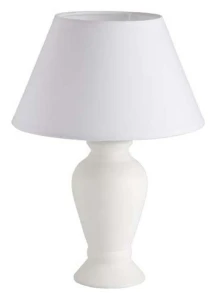 DONNA Biała E14 z włącznikiem Lampa stołowa Brilliant 92724/05