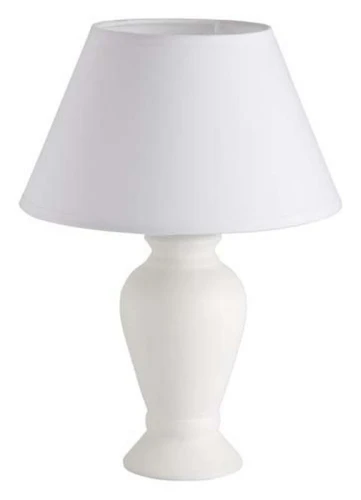 Lampa stołowa DONNA Biała E14 z włącznikiem Brilliant 92724/05 | 4004353112768 noxbox lampynox www.lampynox.pl