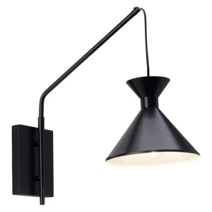 MIKA Czarny mat E14 Kinkiet regulowany Brilliant 94272/06