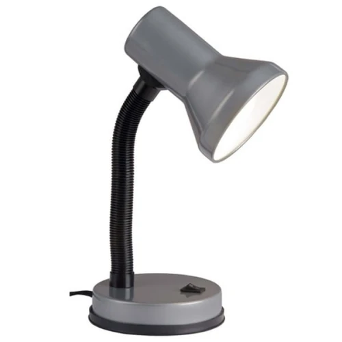 Lampka biurkowa JUNIOR Tytanowy E27 z włącznikiem w podstawie Brilliant 99122/11 | 4004353967504 noxbox lampynox www.lampynox.pl