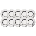 Oczka sufitowe COSA Stalowy/Zimny biały LED 10x0.45W 6500K Brilliant G03093/82  | 4004353047398 noxbox lampynox www.lampynox.pl
