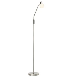 PHILO Chrom/Biały LED 4W 2700K z włącznikiem Lampa stojąca Brilliant G16358/13